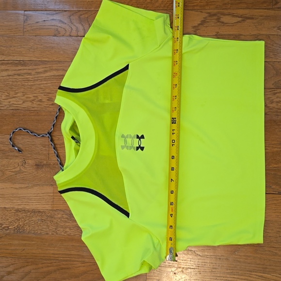UNDER ARMOUR WOMEN'S FLORESCENT GREEN ATHLETIC CROP TOP SIZE XL - Picture 10 of 15